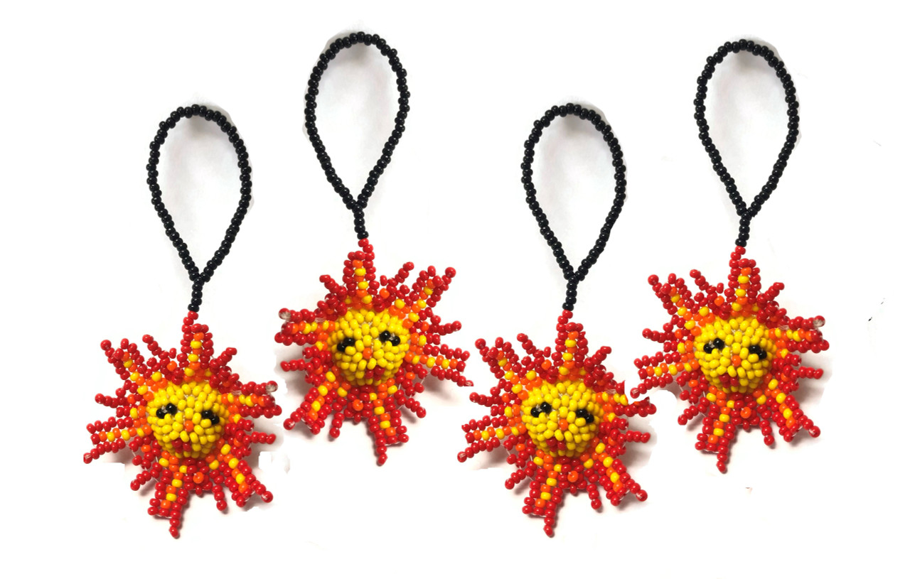 Handmade Guatemalan Beaded Sun